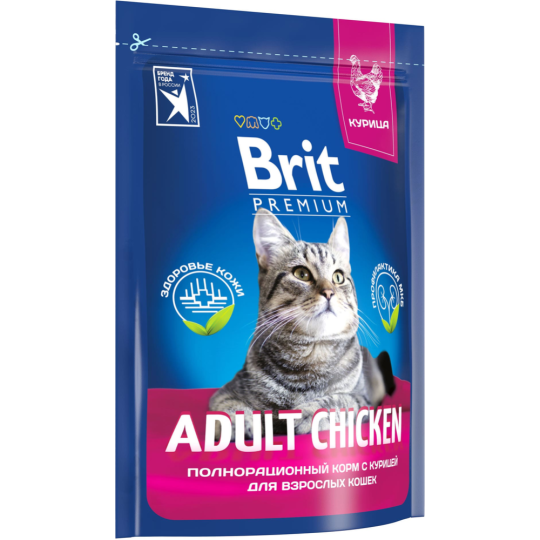 Корм для кошек «Brit» Premium Adult, курица, 400 г