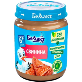 Пюре мясное «Беллакт» свинина, 95 г