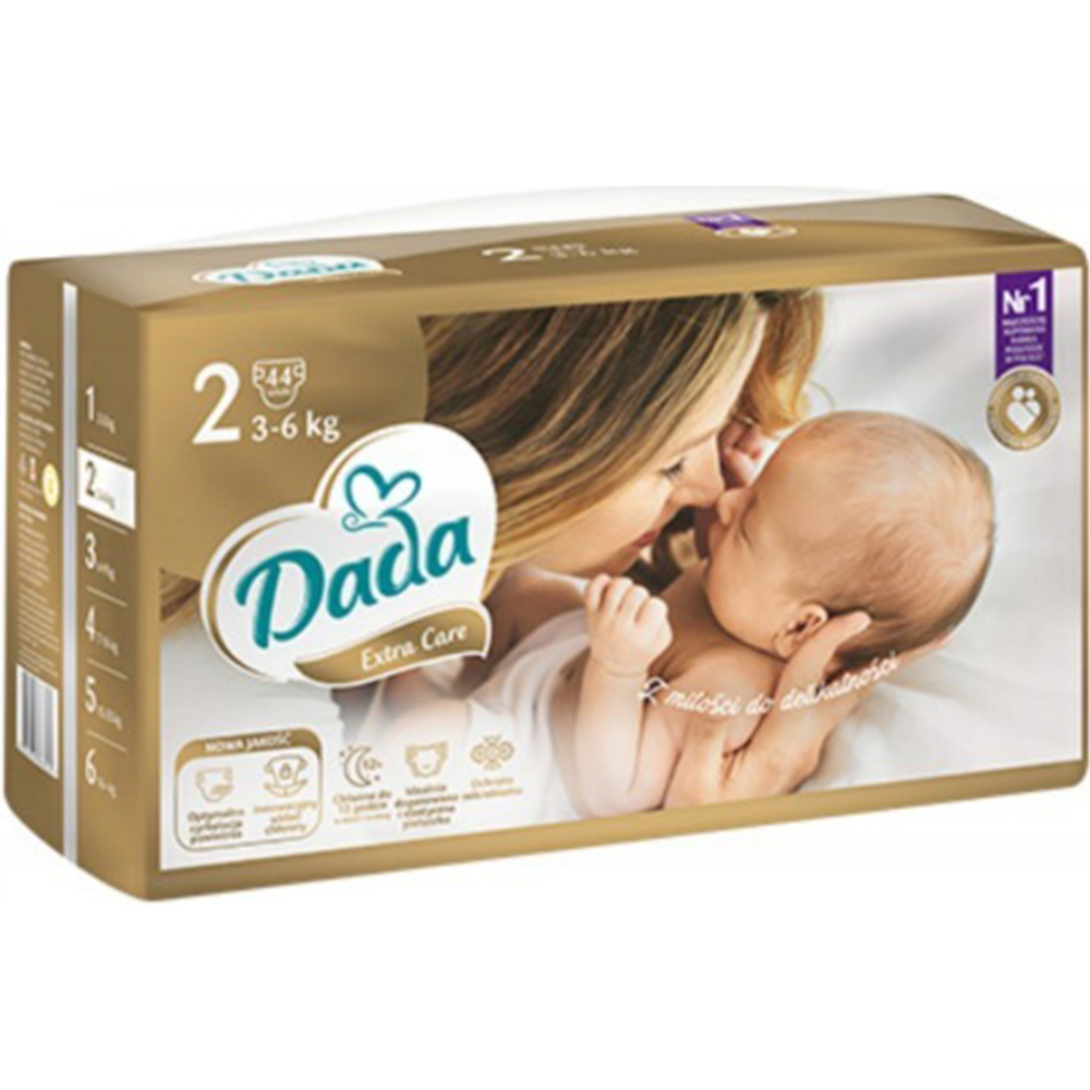 Картинка товара Подгузники детские «Dada» Extra Care, размер Mini 2, 3-6 кг, 43 шт