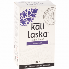 Чай черный «Kali Laska» бай­хо­вый с ва­силь­ком, 100 г