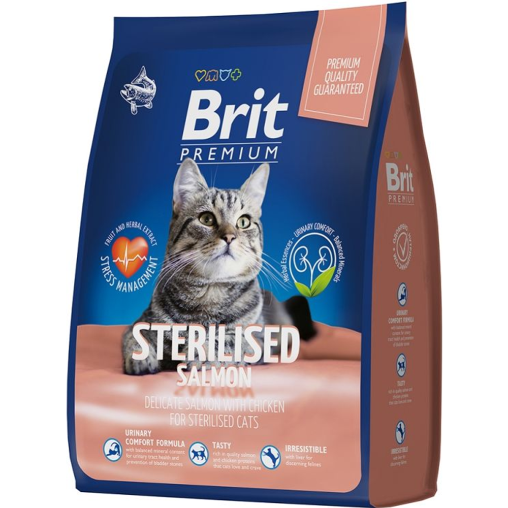 Корм для кошек «Brit» Premium Sterilised, лосось/курица, 400 г