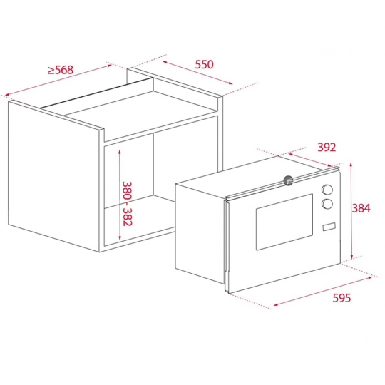 Микроволновая печь «Teka» ML 825 TFL BI, 40590640