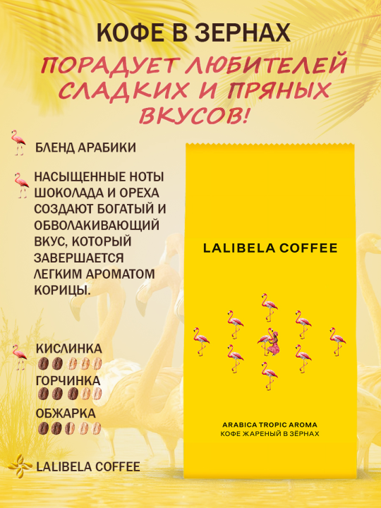 Кофе в зернах набор LALIBELA (TROPIC AROMA+JUNGLE FANTASY) 460гр.