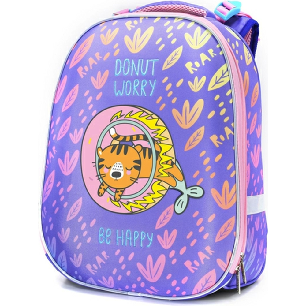 Рюкзак школьный «Schoolformat» Ergonomic 2 Tiger-cat, РЮКЖК2-ТГК, фиолетовый