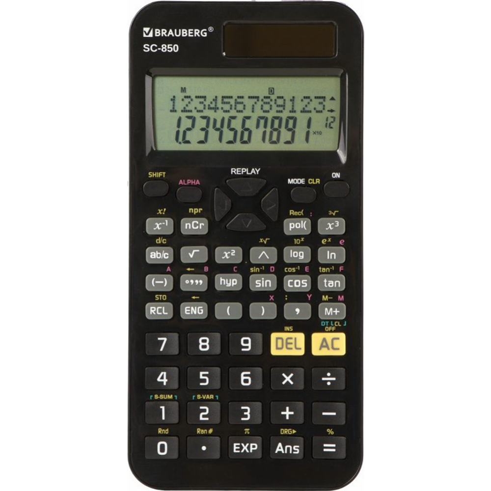 Калькулятор «Brauberg» SC-850, 250525, черный