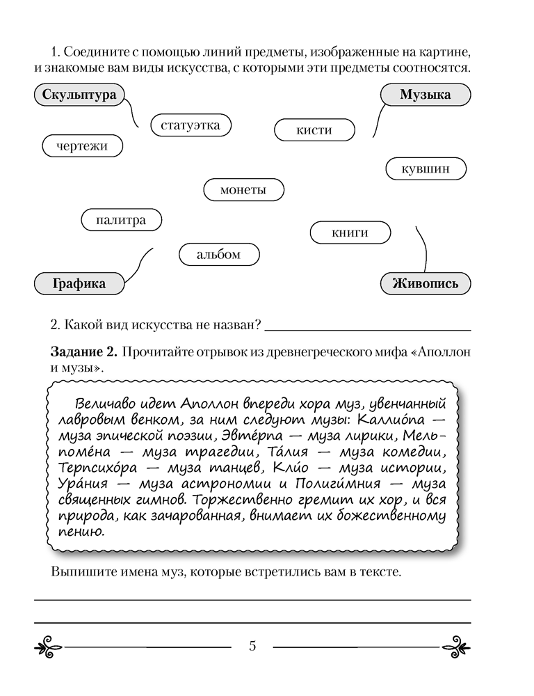 Искусство. Отечественная и мировая художественная культура. 5 класс. Практикум. 2024