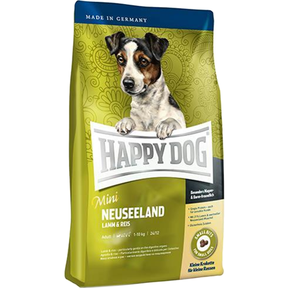 Корм для собак «Happy Dog» Supreme Mini Neuseeland, ягненок/рис 4 кг