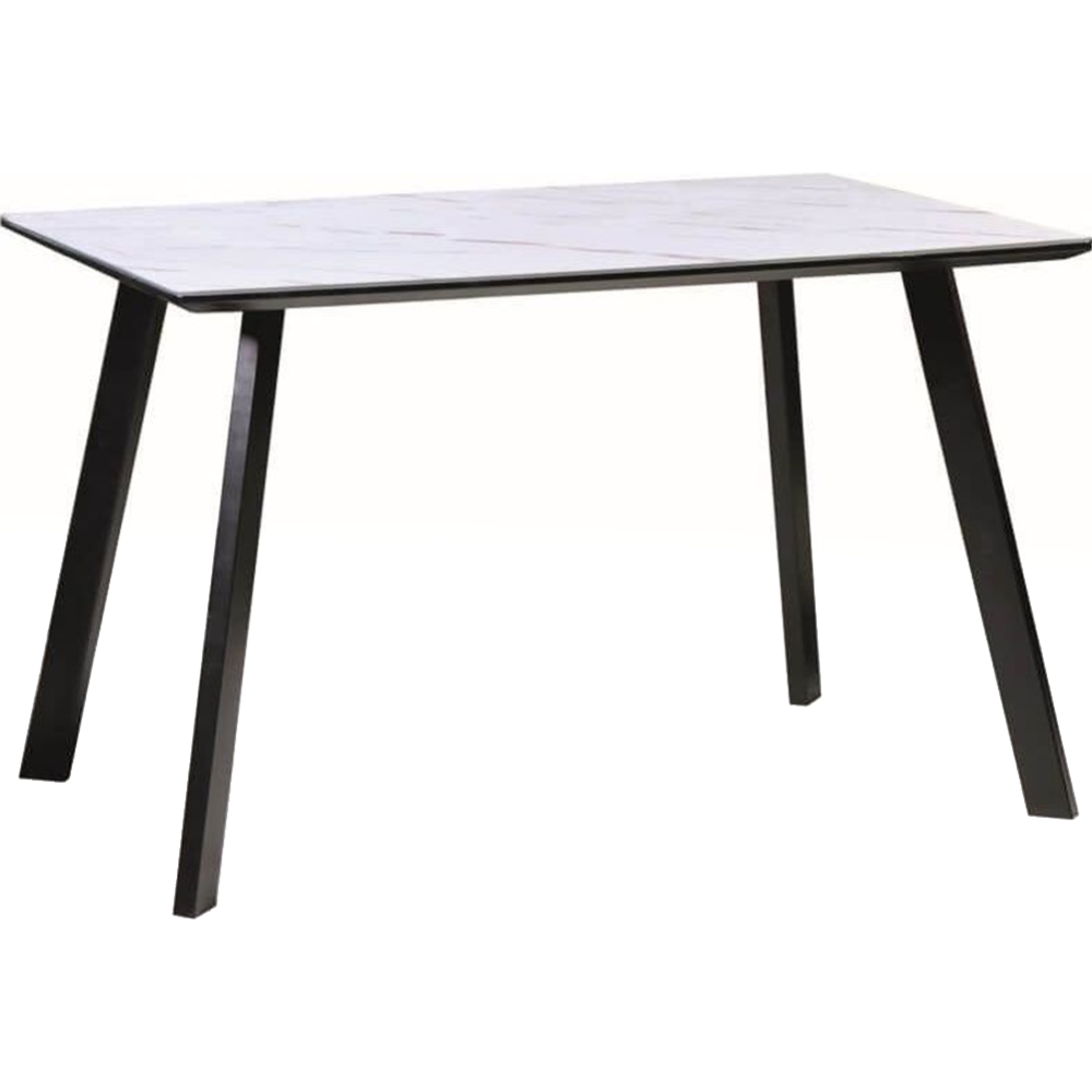 Обеденный стол «Signal» Samuel, мраморный эффект/черный, 120/80 .