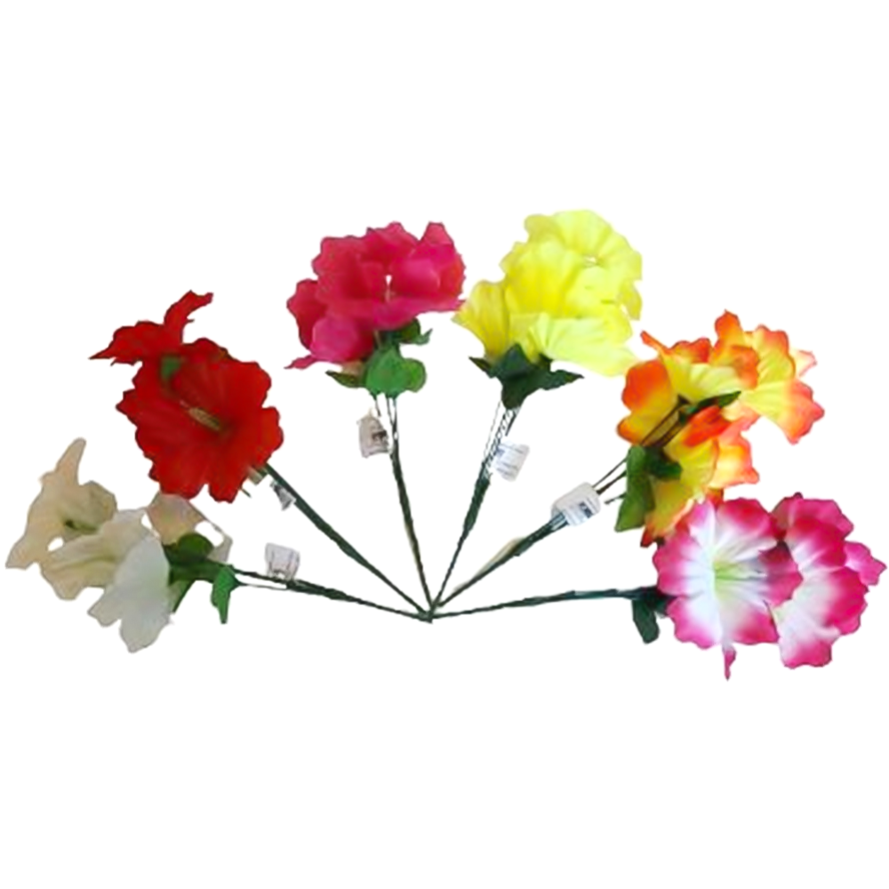 Цветок ис­кус­ствен­ный «Ги­бис­кус» BY-700-40, 5 цвет­ков, 30 см