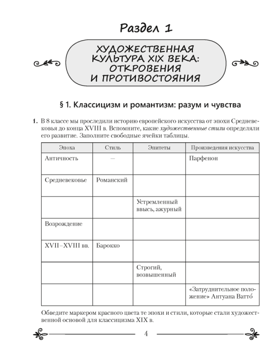 Искусство. Отечественная и мировая художественная культура. 9 класс. Рабочая тетрадь. 2023