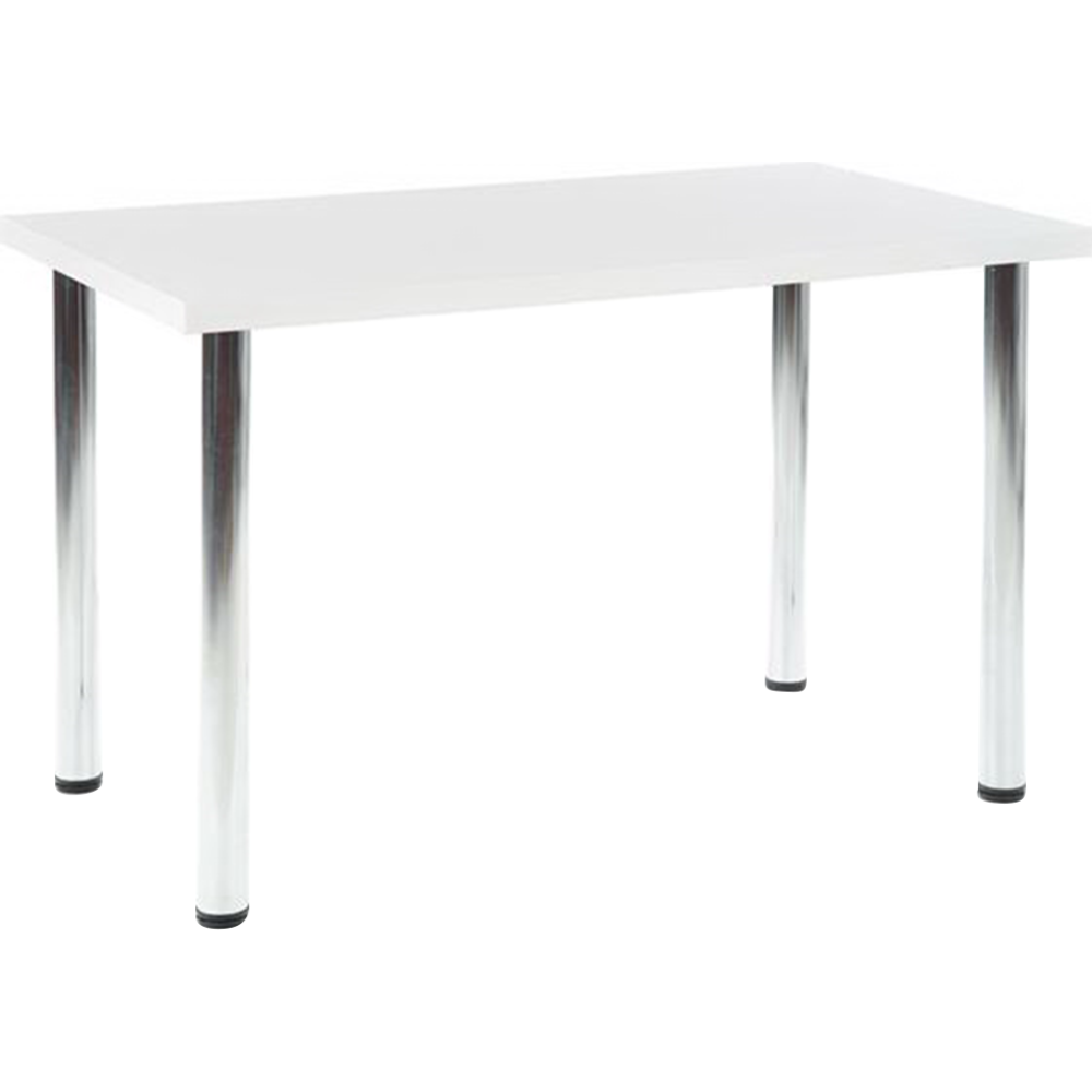 Обеденный стол «Halmar» Modex 120 белый/хром, 120/68/75, V-PL-MODEX-120-BIALY