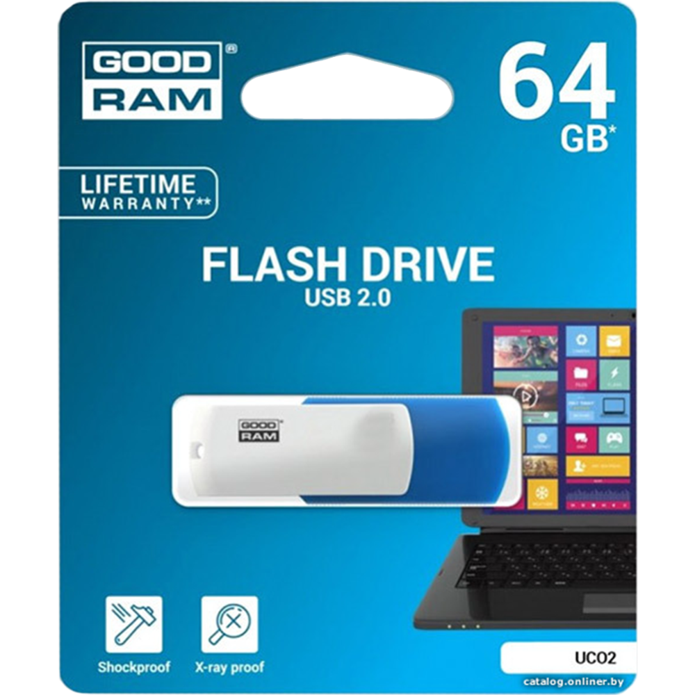 USB Flash «GoodRam» UCO2, 64GB, UCO2-0640MXR11