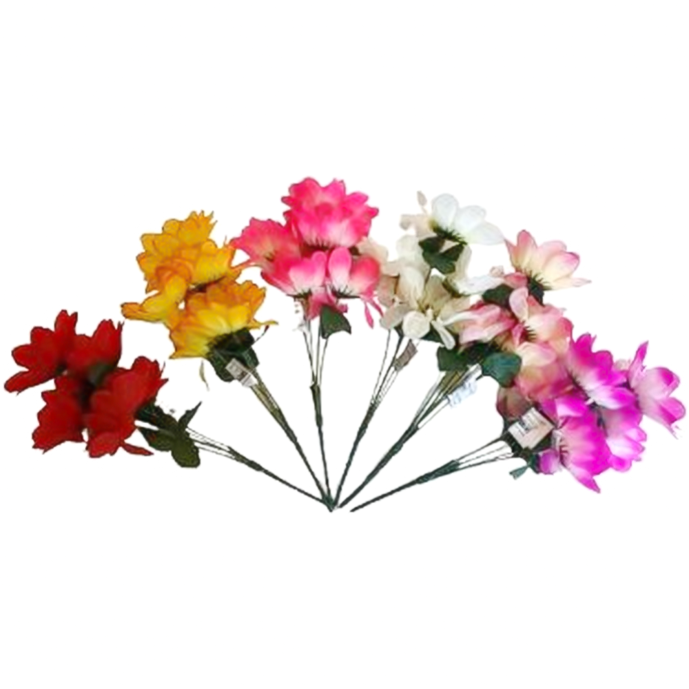 Цветок искусственный «Ромашка» BY-700-52, 5 цветков, 30 см #0