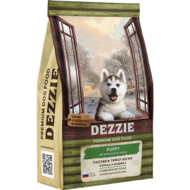 Корм для щенков «Dezzie» Puppy, курица/индейка, 800 г