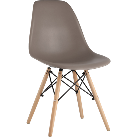 Стул «Stool Group» Eames, 8056PP, темно-серый/деревянные ножки