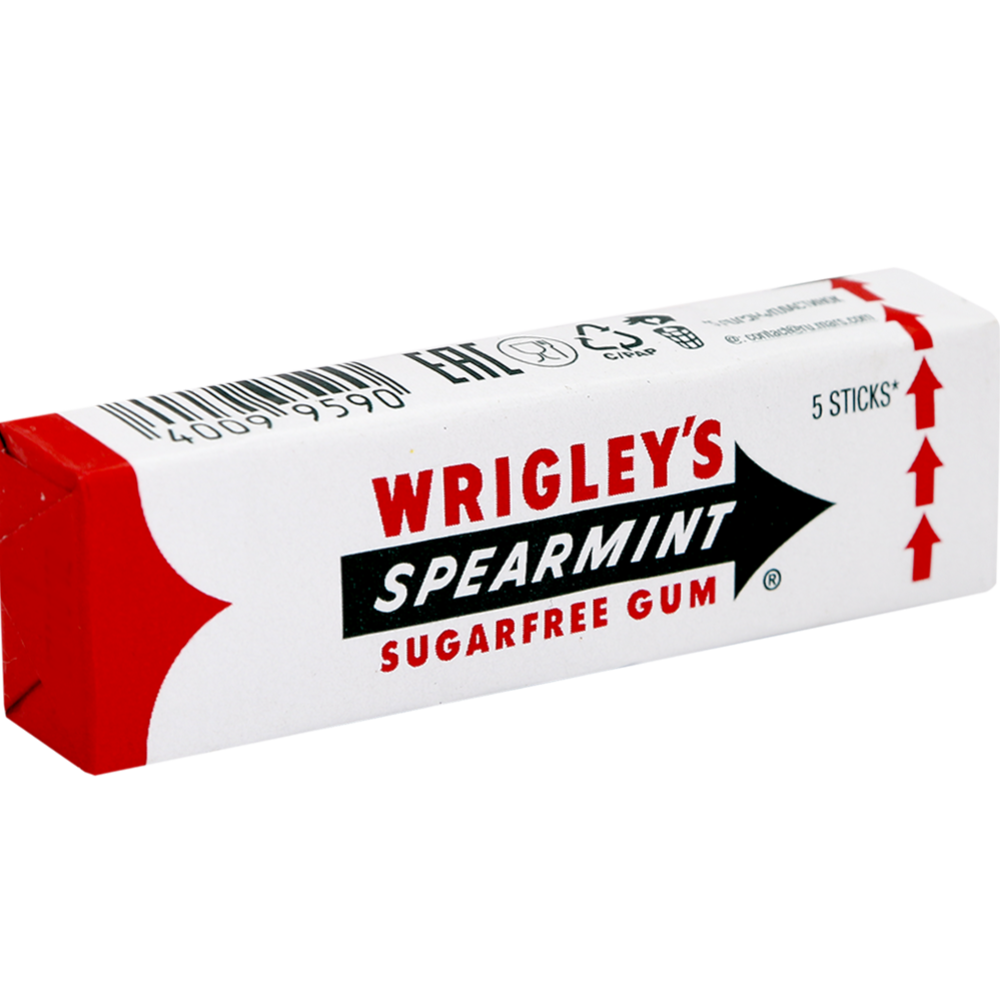 Жевательная резинка «Wrigley's» Spearmint, мята, 13 г #0