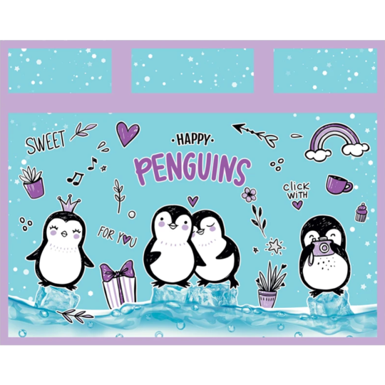 Папка с ручками «ArtSpace» Happy Penguins, ПМ-А4-25-42159