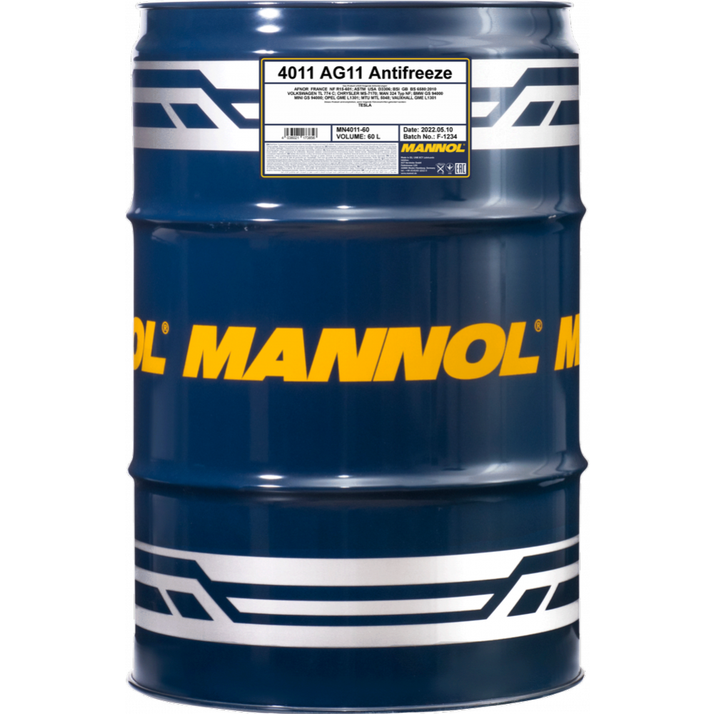 Картинка товара Антифриз «Mannol» AG11 -40C, MN4011-60, синий, 60 л