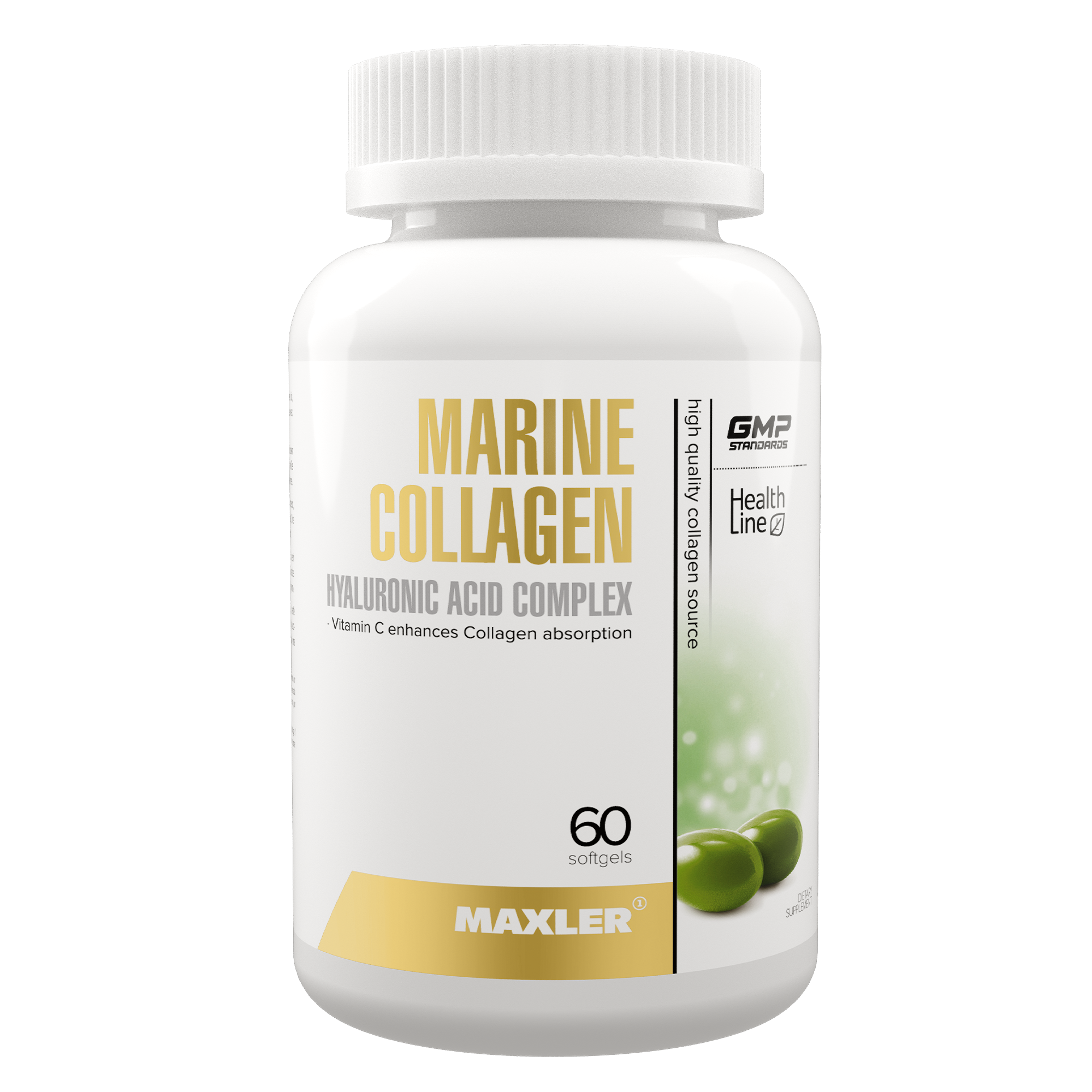 Коллаген Maxler Marine Collagen Hyaluronic Acid Complex 60 softgels