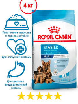 Сухой корм Royal Canin Maxi Starter для щенков 4 кг