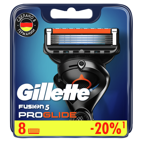 Смен­ные кас­се­ты / лезвия для бритья муж­ские Gillette Fusion 5 Proglide 8 шт.