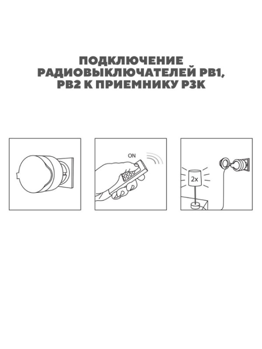 Комплект для беспроводного управления нагр. "Сад" ПУ6-Р3К.1 (Пульт+розетка IP44) "Уютный дом" TDM SQ1508-0216