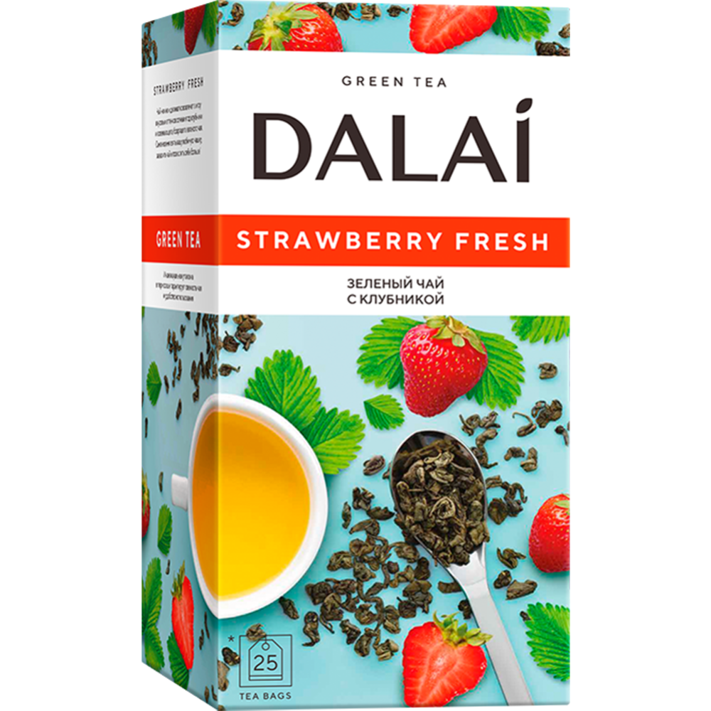 Чай пакетированный «Dalai» зеленый, strawberry fresh, 25х1.5 г #0
