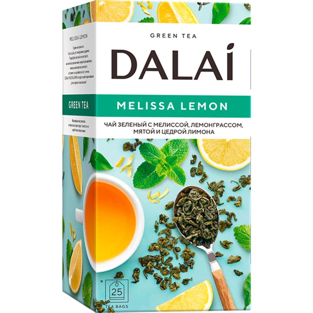 Чай пакетированный «Dalai» зеленый, melissa lemon, 25х1.5 г #0