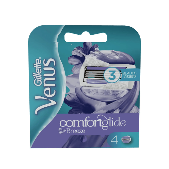 Сменные кассеты / лезвия для бритья женские Gillette Venus Breeze Comfortglide 4 шт.