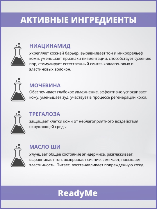 Крем питательный с ниацинамидом и комплексом витаминов А, Е, Омега-3, 150 мл