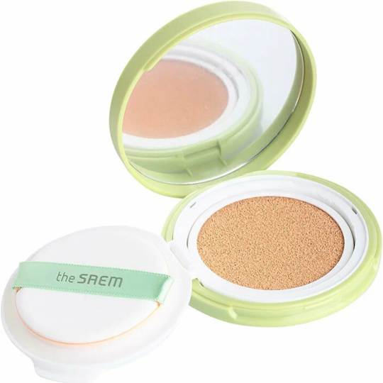 Кушон «The Saem» Jeju Fresh Aloe Cooling Cushion Natural Baige SPF 50+PA+++, 12 г