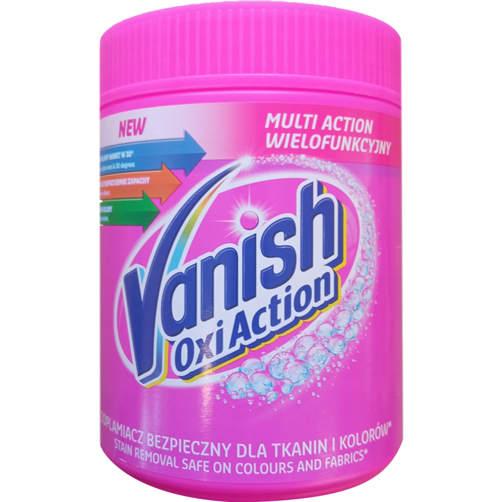 Пятновыводитель «Vanish» Oxi Action Pink, 470 г