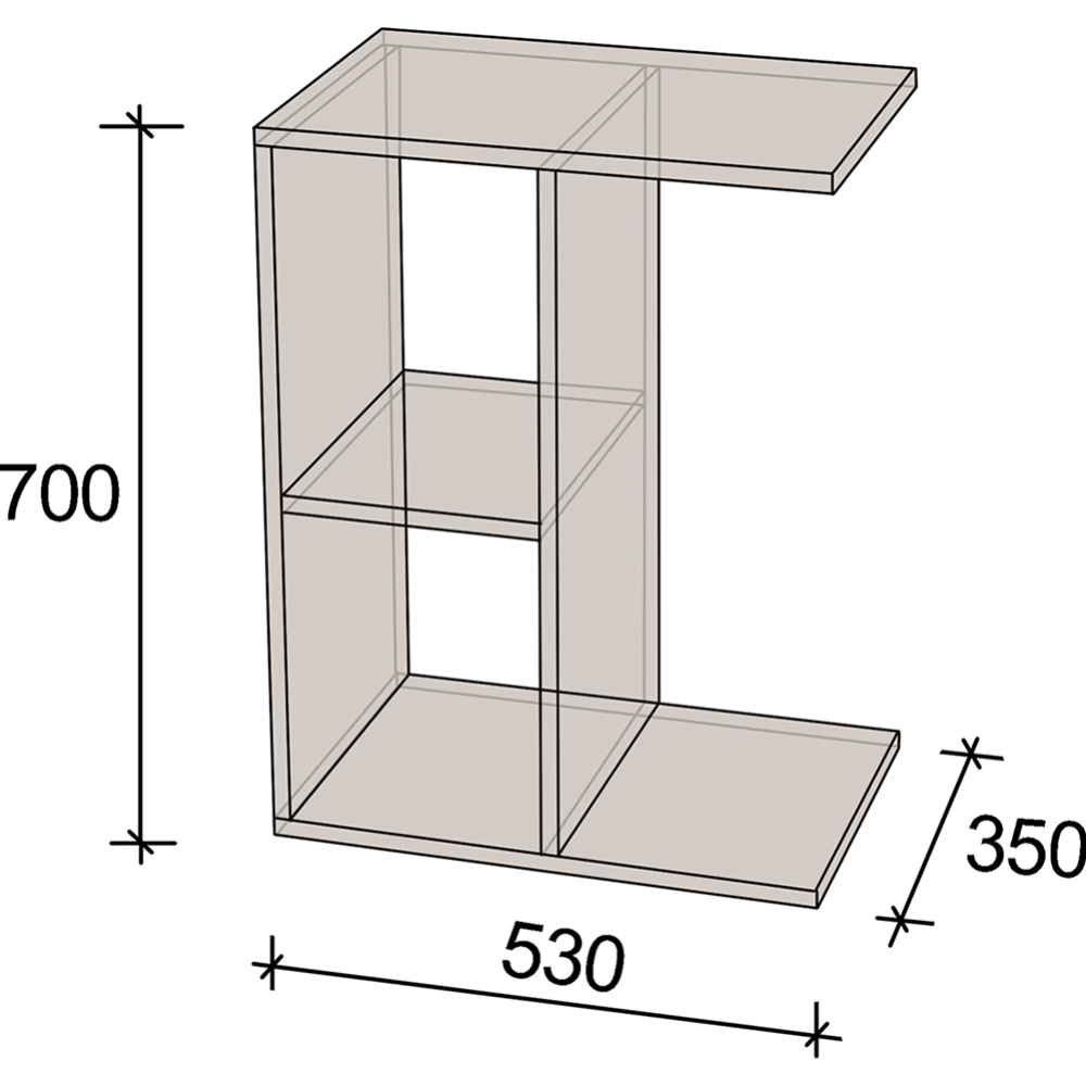Стол приставной «Артём-Мебель» СН 123.03, белый, 70х70х53 см