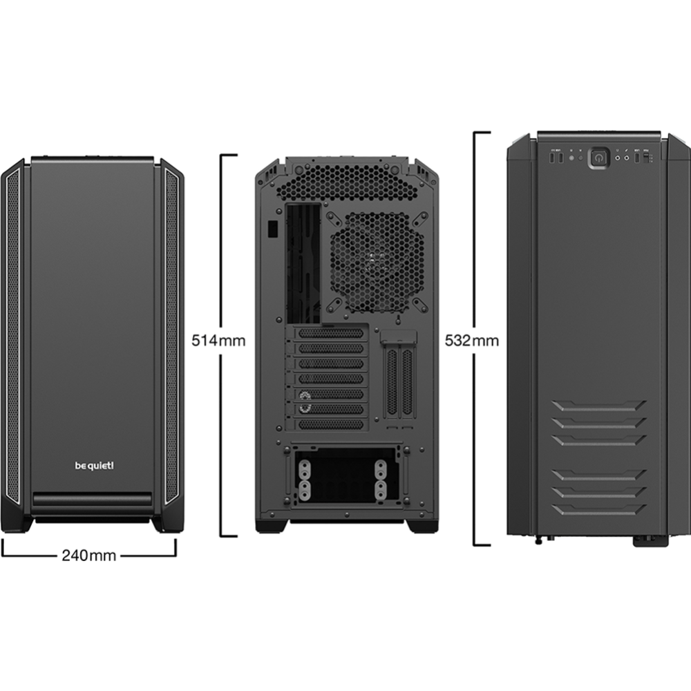 Корпус «Be quiet!» Silent Base 601 Silver EATX, BG027