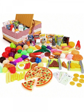 Набор игрушечных продуктов фрукты и овощи,103шт