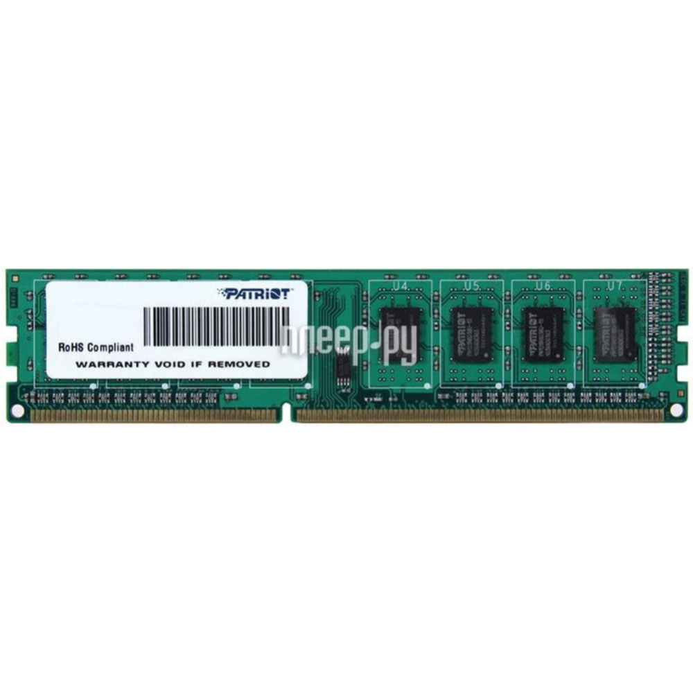 Оперативная память «Patriot» SL DDR3 8GB 1600MHz UDIMM, PSD38G16002