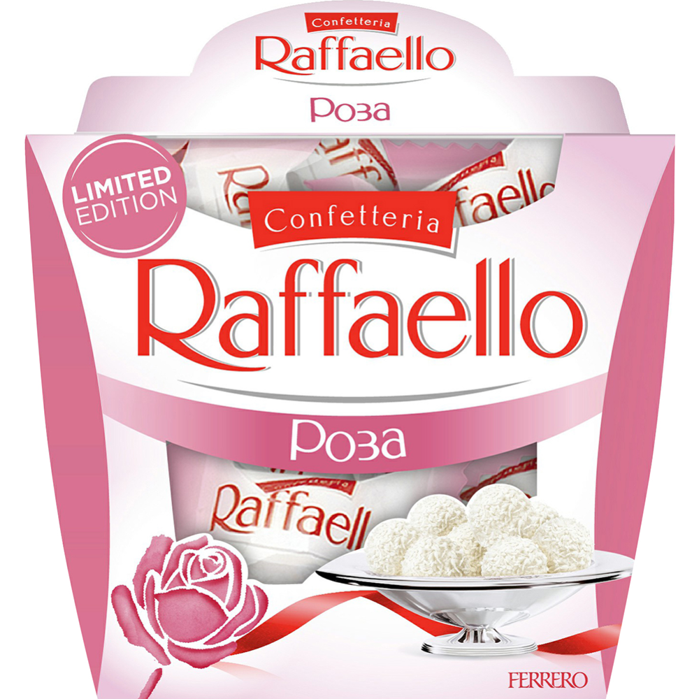 Конфеты «Raffaello» с ароматом розы, миндаль и кокос, 150 г