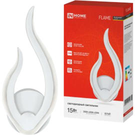 Светильник «Inhome» Elegant Flame 15Вт 230В 3000-6500K 1200Лм, белый