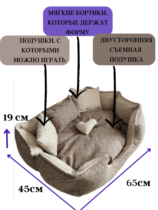 Лежанка для кошек и собак