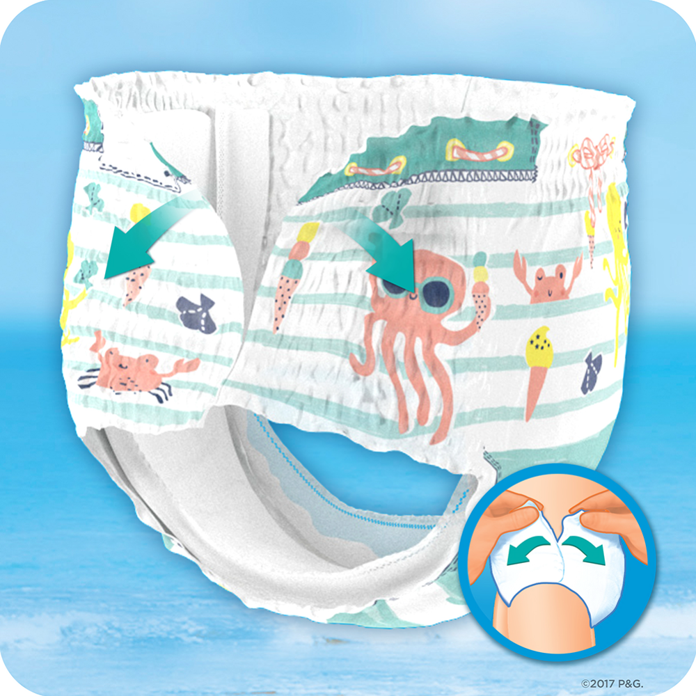 Подгузники-трусики детские «Pampers» Splashers, размер 5, 12-17 кг, 10 шт