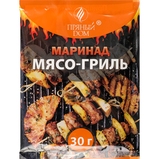 Приправа сухая «Пряный дом» Маринад мясо-гриль, 30 г