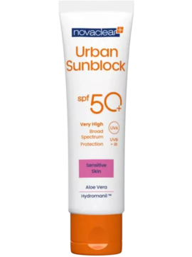 Novaclear Urban Sunblock крем защитный для чувствительной кожи SPF50+, 40 мл