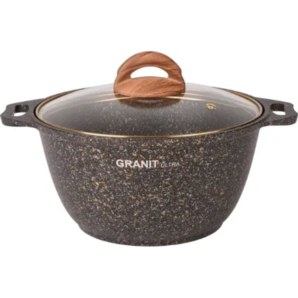 Кастрюля «Kukmara» Granit Ultra Black-Gold, кгбг32а, 3 л