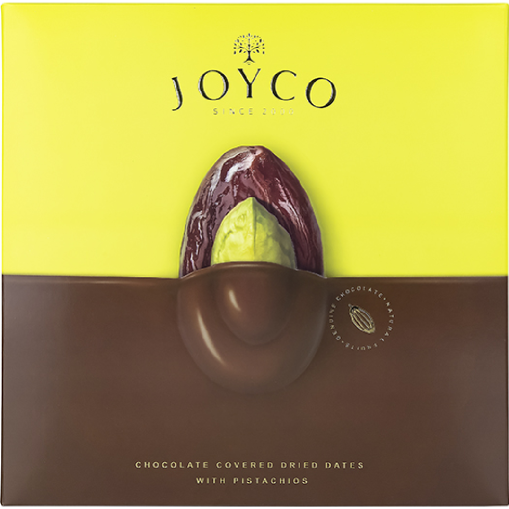 Срочный товар! Набор конфет «Joyco» сухофрукт финика в шоколаде с фисташкой, 190 г