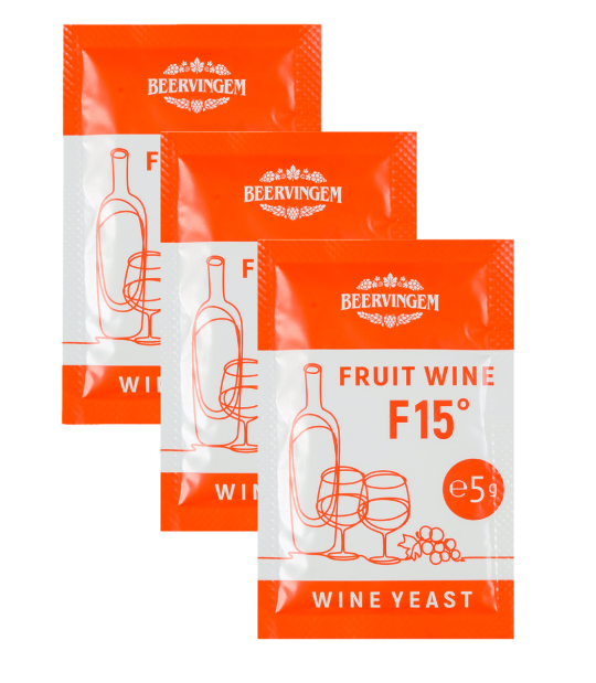 Дрожжи винные Beervingem "Fruit Wine F15" (упаковка 3 шт.)