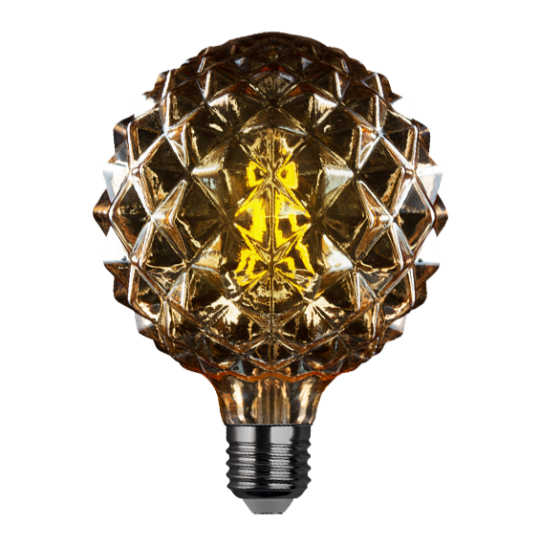 Лампа сд VINTAGE GOLD FILAMENT колба "Кристалл" шар G125 E27 5W, 2200K, DECO Premium, теплый свет 32449 2