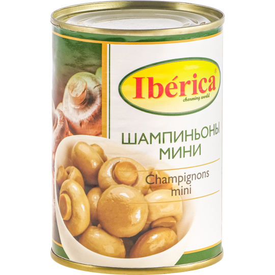 Шампиньоны «Iberica» целые, 425 мл