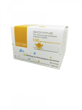 Тест-полоски Bionime GS100, 100 шт