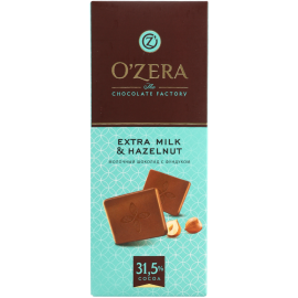 Шоколад «O'Zera» молочный, с фундуком, 90 г