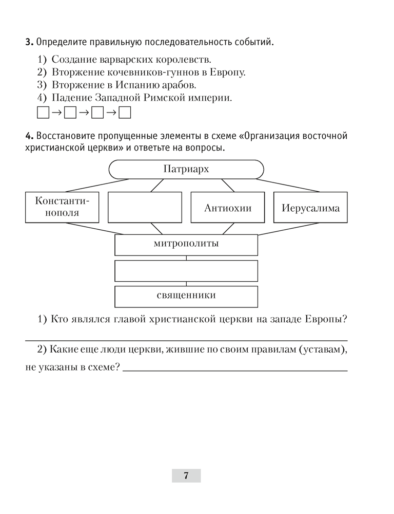 История Средних веков. 6 класс. Рабочая тетрадь. 2024